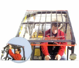 Forklift Overhead Guard Sun Shied & Rain Protector Forklift Overhead Guard Sun Shied & Rain Protector